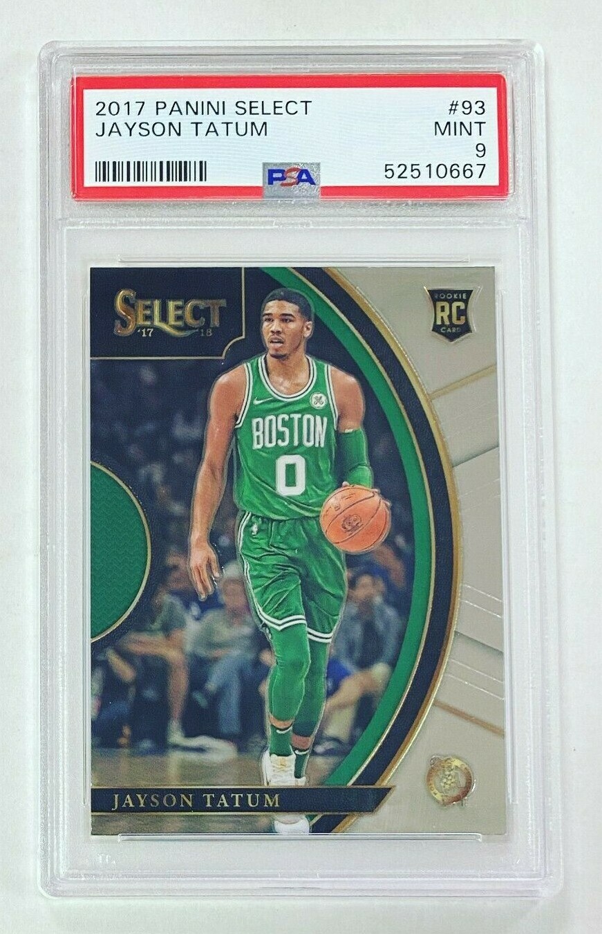 2017-18 Panini Select Jayson Tatum Concourse PSA 9 Rookie Card #93 RC Celtics