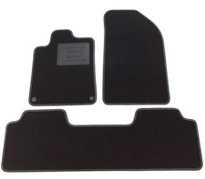 ASC tappetini auto set 3pz Peugeot 407 dal 2004 al 2012 con battitacco e bottoni