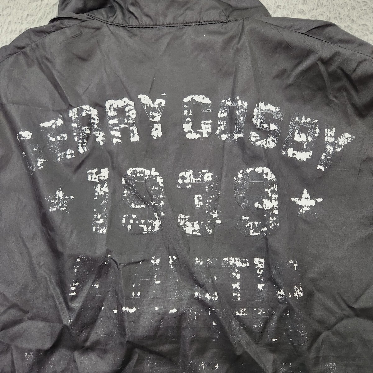 Gerry Cosby Jacket Adult Large Black Full Zip Windbreaker Gerry Cosby Jacket Adult Large Black Full Zip Windbreaker