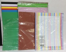Mixed Lot of  Paper construction letterhead stripes kids crafts projects notes