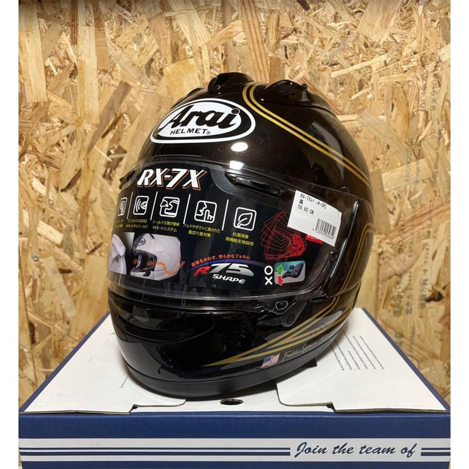 NAKAI Arai RX-7X SPENCER SPL Casco Completo 59-60cm Moto Japón Excelente - Imagen 4 de 4