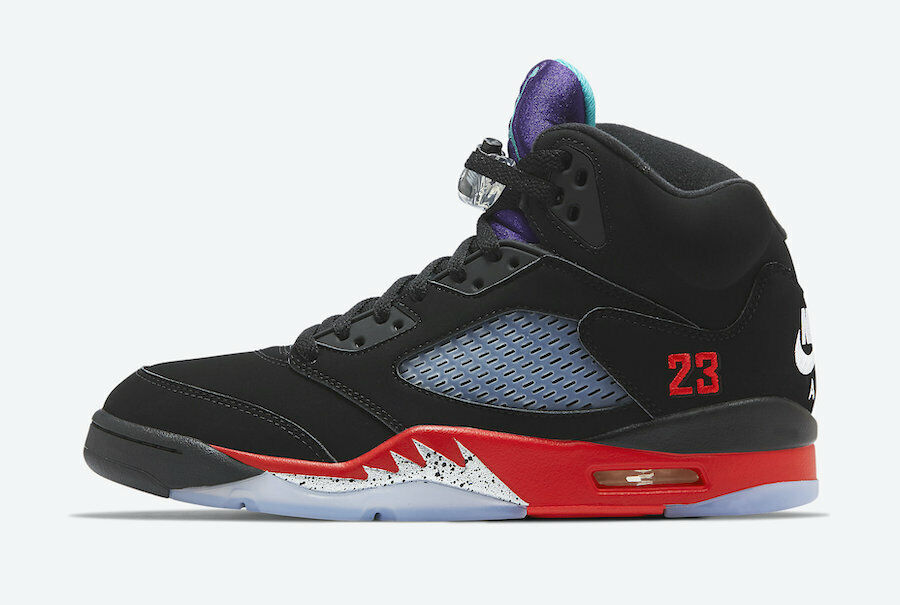 black and purple jordan 5