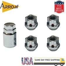4x Chrome 716-20 Anti-theft Open End Wheel Lock Key Fit Chevrolet Models 4x Chrome 716-20 Anti-theft Open End Wheel Lock Key Fit Chevrolet Models
