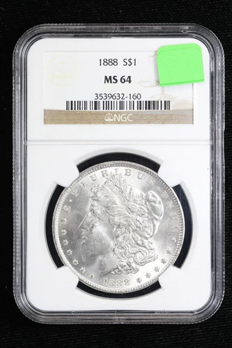 1888 Morgan Dollar NGC MS64 39TJ