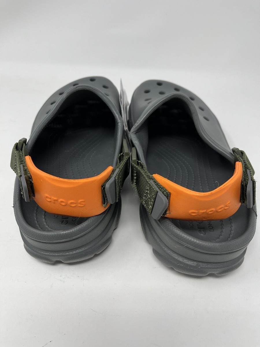 CROCS Gray and Orange Men\'s Sandals s-l400.jpg main image 4