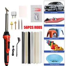 100W Plastic Welding Kit Fast Heating Welder & Soldering Iron Gun for Car Bumper