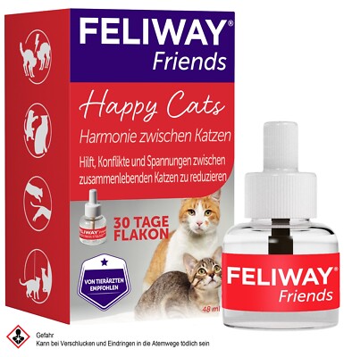 2 x Feliway FRIENDS Refill / Nachfüller / Nachlader / Auflader  (2x 48ml Flacon)