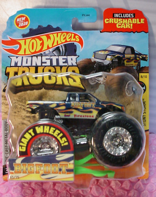 2020 Hot Wheels MONSTER Trucks BIGFOOT #65/75  dark blue Stunt Storm