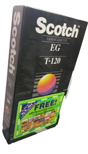 Versiegelt mit Bonus! 1 (eine) Scotch EG T-120 Standard Leer VHS Kassetten Tonband 1989 - Bild 5 von 8