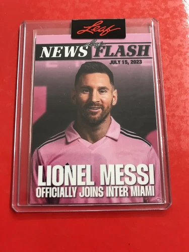 Lionel Messi Leaf 2023 New Flash Inter Miami /1309 NF-LM1 Mint Card No Panini