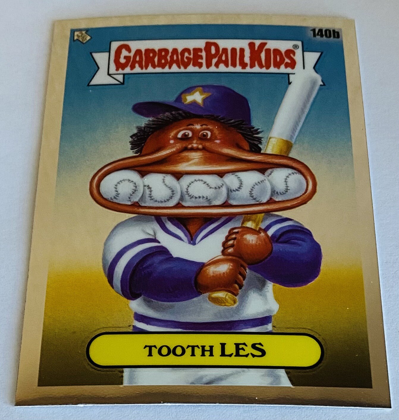 2021 Garbage Pail Kids Chrome Series 4 GPK Tooth Les #140b