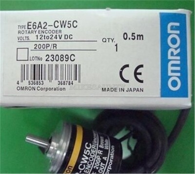 New 1Pcs Incremental Plc E6A2-CW5C 200P/R 12-24VDC Rotary Encoder Omron Plc hw