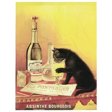 Absinthe Bourgeois Throw Blanket 60"X80"