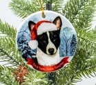 Assorted Basenji Black Red Tri Howliday Dog Christmas Ornament Decoration