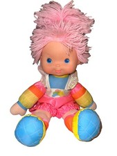 Vintage 1983 Rainbow Bright Baby Brite Doll Pink Hair 15" Hallmark Mattel
