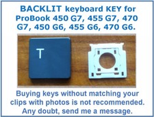 NEW BACKLIT Keyboard KEY for HP Probook 450 G6 455 G6 470 G6 450 G7 455 470 G7