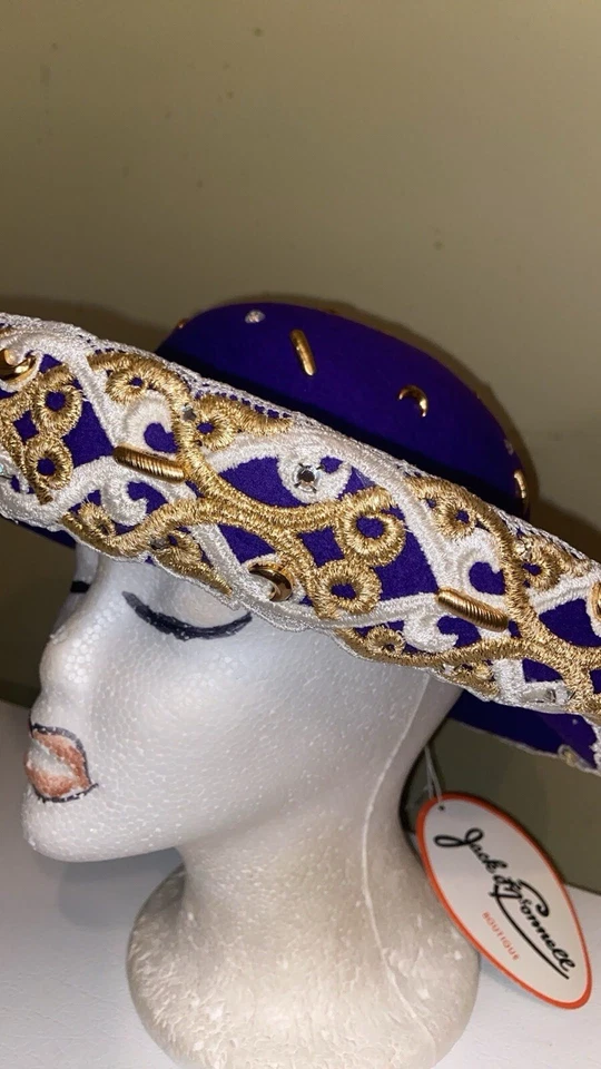 Elegant NWT Dress/Church Hat By Jack McConnell  - Image 2 of 4