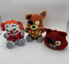 Funko FNAF Five Nights at Freddys Plush Set of 3 W/ 1 Reversible Head GUC