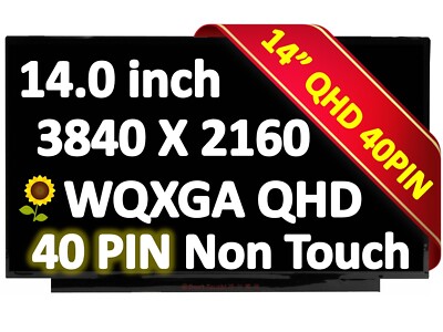 New 14'' UHD 4K Screen HP EliteBook 840 G6 ZBook 14u G6 L62770-001 923805-L92