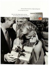 1998 MasterCard Platinum Card High Spending Limit Vintage Print Advertisement