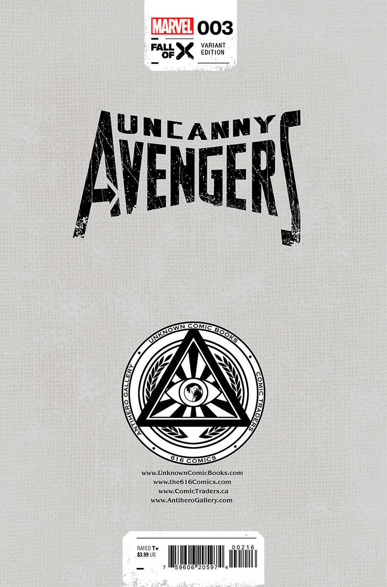 Uncanny Avengers #3 [Fall] Unknown Comics Ejikure Exclusive
