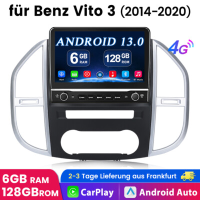 6+128GB Android 13 Autoradio Für Mercedes Benz Vito 3 2014-2020 GPS Navi Carplay