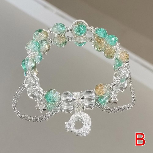 Koreanische rosa Kristall Blumen Schmetterling Anhänger Perlen Armband für Frauen _ - Bild 20 von 44