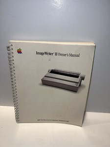 Apple ImageWriter II Owner's User Manual Guide Spiralbound Book  030-2002-C