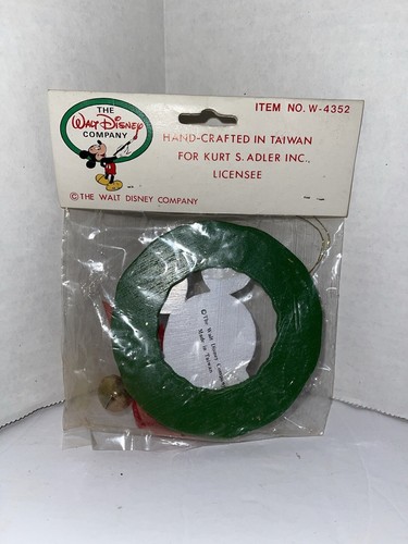 Vintage Mickey Mouse Ornament -Santas World Decoration- Kurt S Adler - Picture 2 of 2