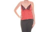 Guess Lace Trim Criss Cross Back Top Size L on sale Guess Lace Trim Criss Cross Back Top Size L on sale