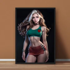 Sexy Rogue X-men Marvel Comic MCU Art Anime Poster Print - No Frame