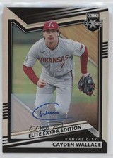 2022 Panini Elite Extra Edition Signatures Cayden Wallace #49 Auto 06z2