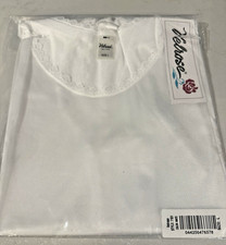 New Velrose White Cami w/Lightly Padded Shoulders Size LARGE L, Style 7101 Nylon