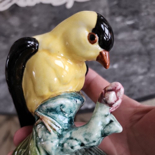 Vintage Stangl Keramik glasiert gelb Vogel Goldfink Figur 3813 gestempelt (EB2) - Bild 4 von 16