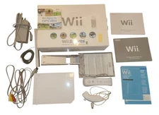 Nintendo Wii White w/ Wii Sports Game Bundle TLOZ:OoT, Tetris In Box Tested!