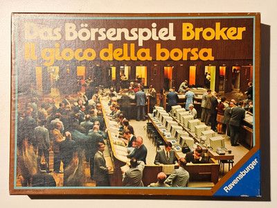 Das Börsenspiel Broker Ravensburger 1977 Vintage Wirtschaftsspiel vollständig