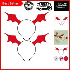 2 Pack Halloween Bat Wing Headband Devil Bat Hairbands Headwear Hair Hoop Hea...
