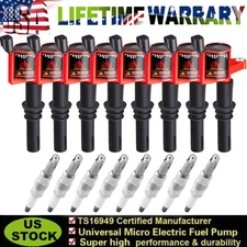 8x Ignition Coil & Spark Plug set For Ford F-150 Expedition 5.4L FD508 DG511