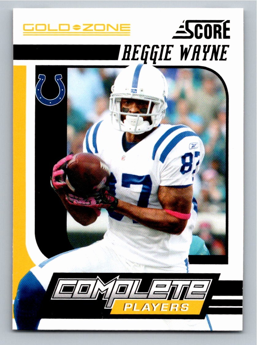 2011 Score Complete Players Gold Zone Reggie Wayne 16