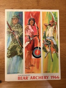 AUTHENTIC 1966 Fred Bear Archery Catalog-Not A Reprint-PA Catalog NOT inlcuded