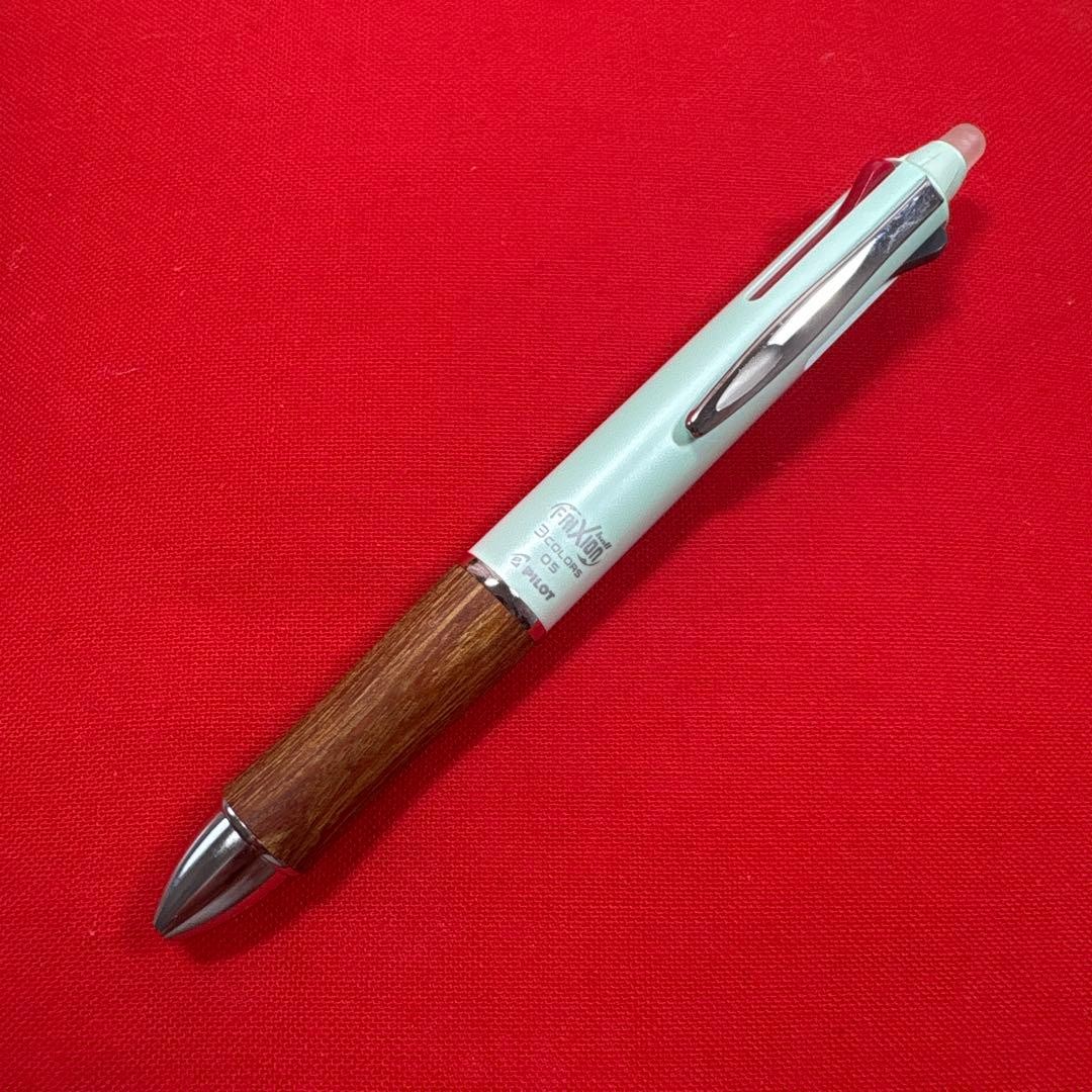 Friction Ballpoint Pen 3 Colors Wood Shaft