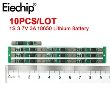 10PCS 1S 3.7V 3A BMS 18650 Li-ion Battery Protection Board with Short Circuit