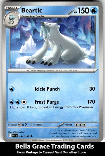 Beartic 054/197 Obsidian Flames Uncommon