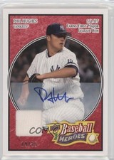 2008 Upper Deck Baseball Heroes Red Memorabilia 19/25 Phil Hughes #113 Auto 5b9