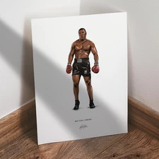 Mike Tyson Poster v2 Boxing Illustration Iron Mike Tyson 8x10 Art Print