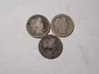 A Lot of 3 silver Barber dimes 1898 1908 1916 AG/Dark  Cond set RGR 591