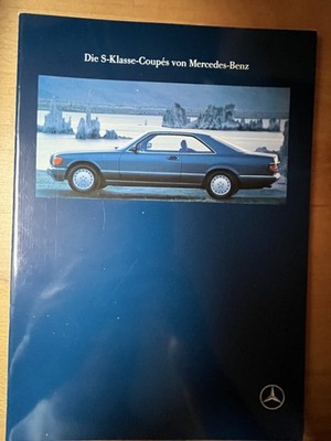 Brochure brochure Mercedes 420 SEC 500 SEC 560 SEC 07 1989