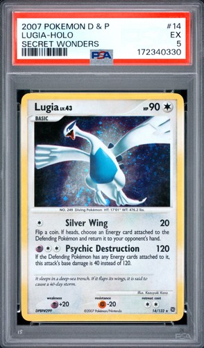 Lugia graded PSA 5 for sale on eBay