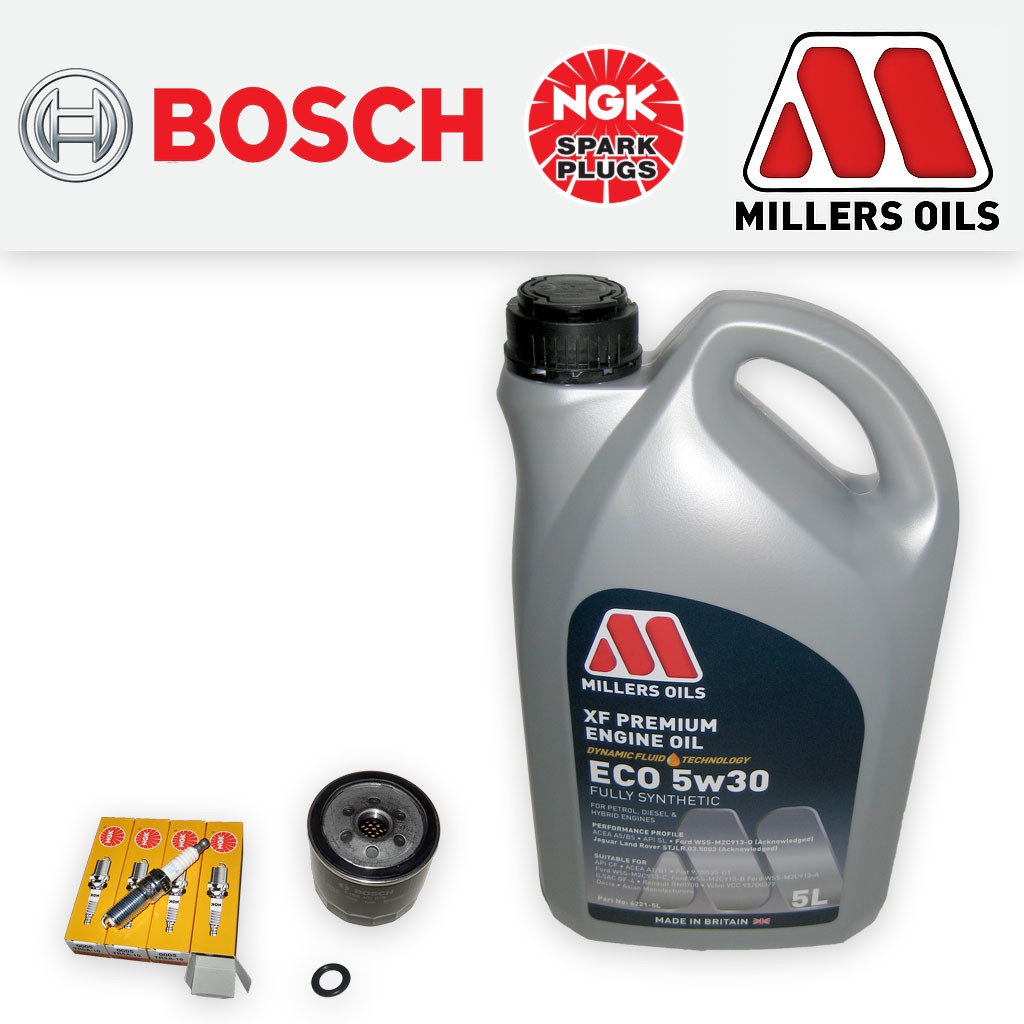 SERVICE KIT for FORD FIESTA MK4 MK5 1.25 16V OIL FILTER PLUGS +OIL (1995-2002)