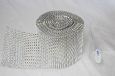 10 Yard Rhinestone Mesh Roll Rhinestone Bling Ribbon Craft Party Wedding Decor